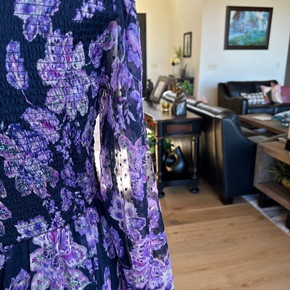 LOFT Smocked Long Sleeved Maxi Dress - Picture 5 of 6